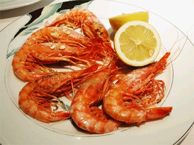 Gambas a la plancha